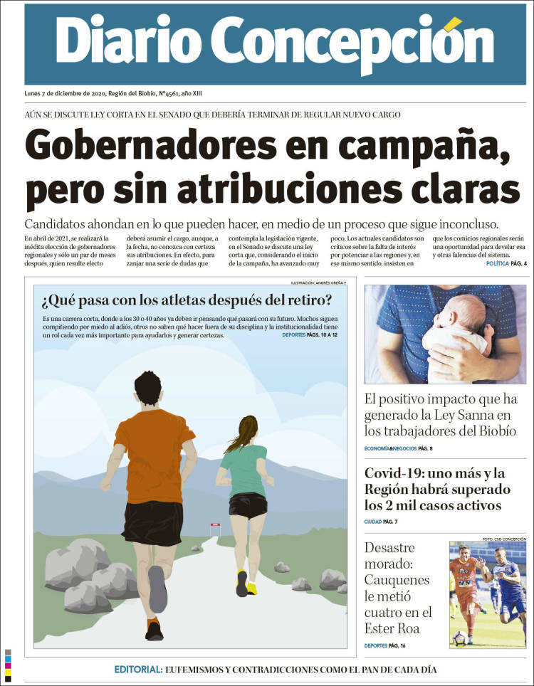 Portada de Diario de Concepción (Chile)