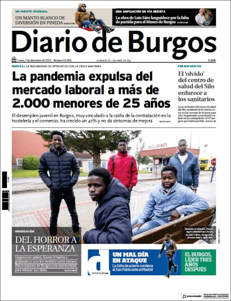 Portada de Diario de Burgos (Espa&ntilde;a)