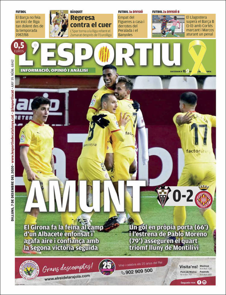 Portada de L'Esportiu : Girona (Espa&ntilde;a)