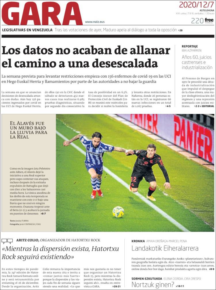 Portada de Gara (Espa&ntilde;a)