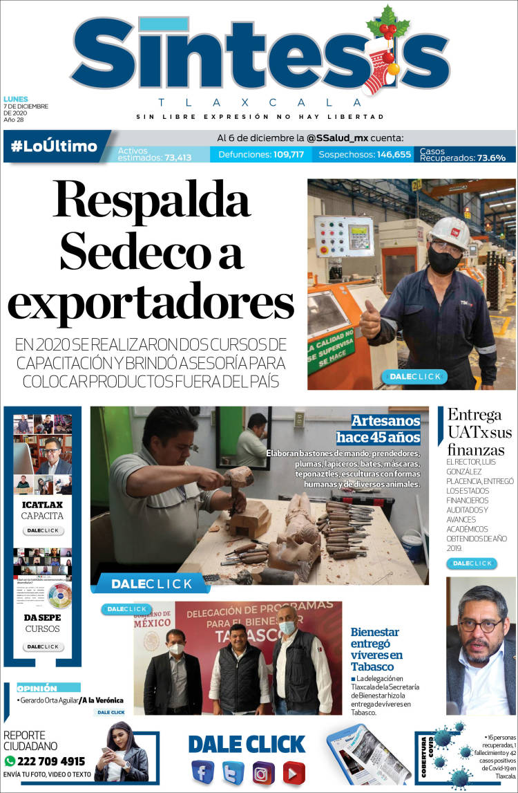 Portada de Síntesis de Tlaxcala (México)