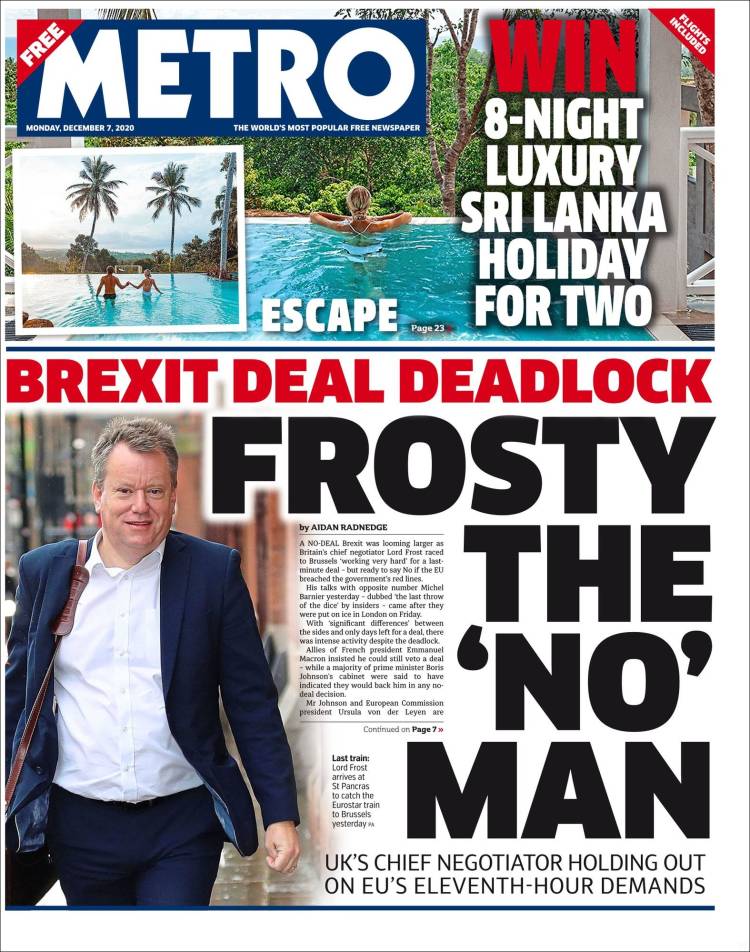 Portada de Metro (United Kingdom)