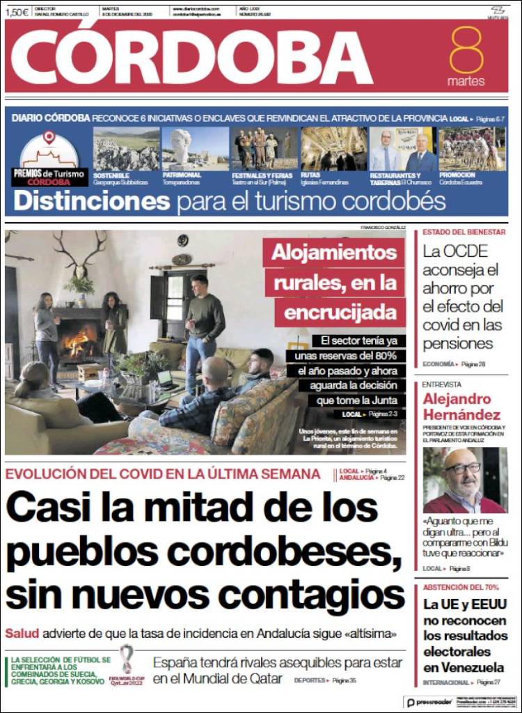 Portada de Diario de Córdoba (Espa&ntilde;a)