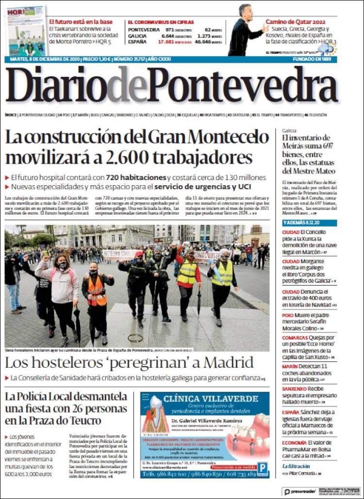 Portada de Diario de Pontevedra (Espa&ntilde;a)