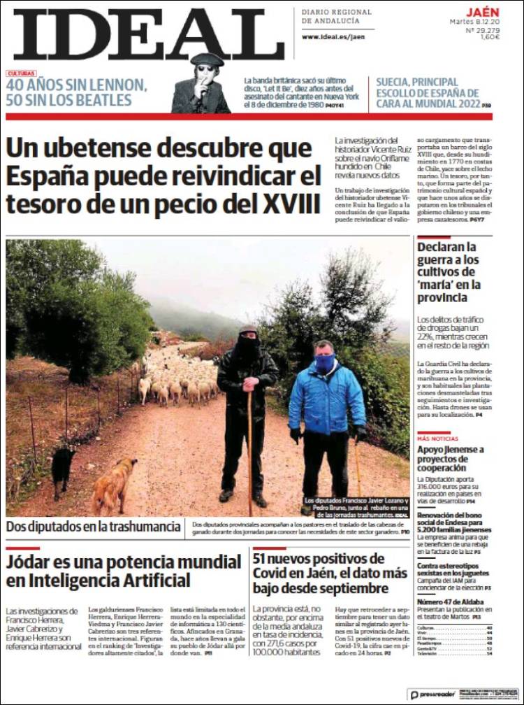 Portada de El Ideal de Jaén (Espa&ntilde;a)