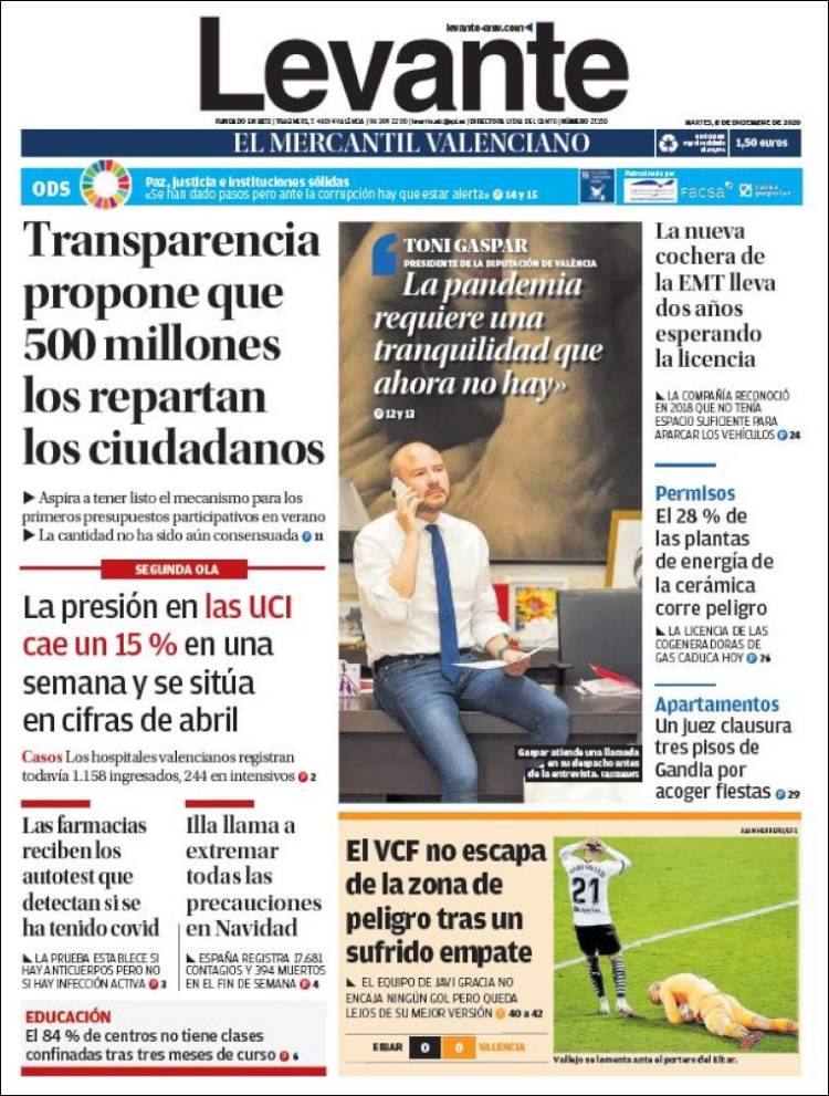 Portada de Levante (Espa&ntilde;a)