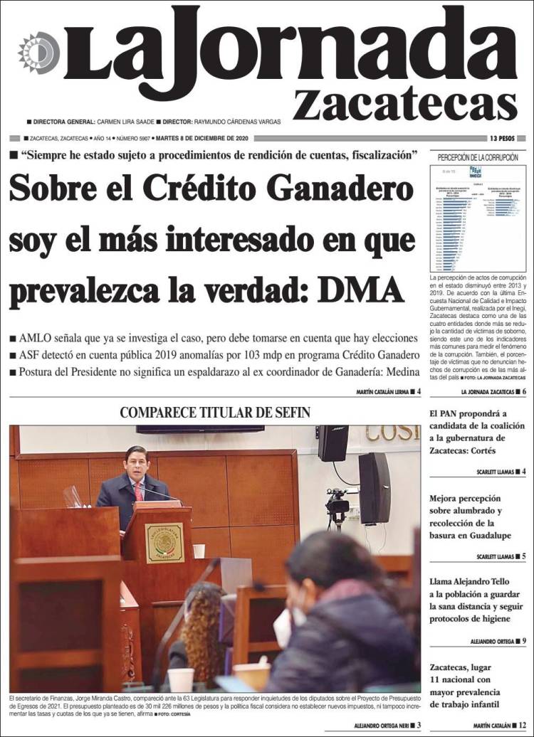 Portada de Jornada de Zacatecas (Mexico)