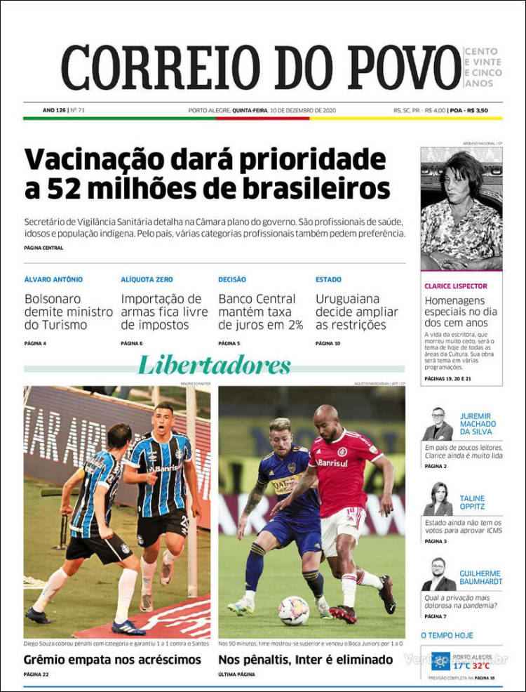 Portada de Correio Do Povo (Brasil)