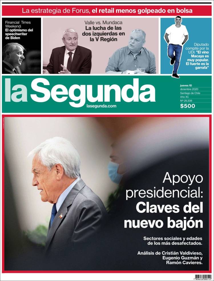 Portada de La Segunda (Chile)
