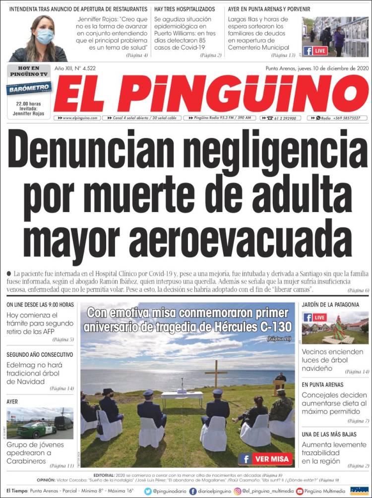Portada de El Pingüino (Chile)