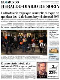 Portada de Diario de Soria (España)