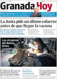 Portada de Granada Hoy (España)