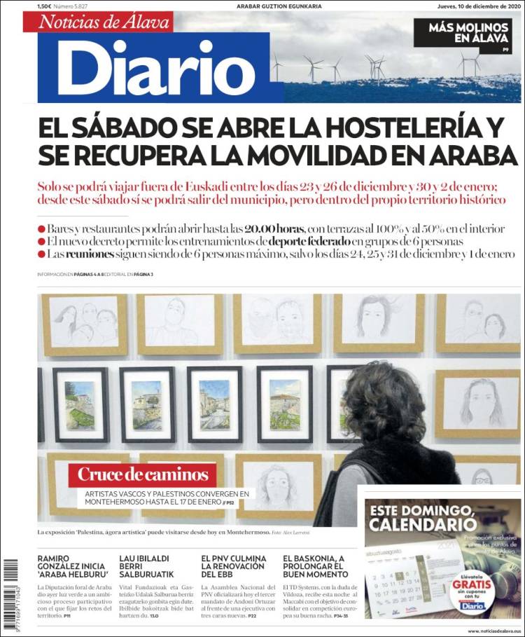 Portada de Noticias de Álava (España)