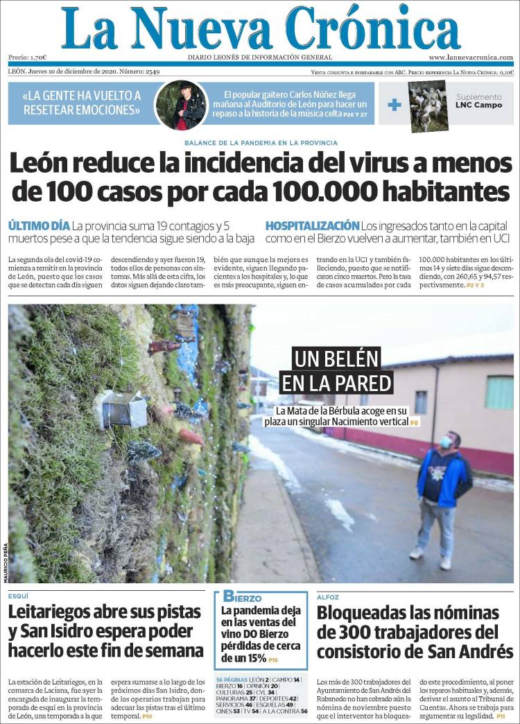 Portada de La Nueva Crónica (España)