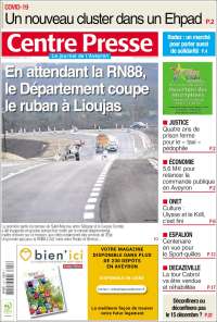 Portada de Centre Presse (Francia)