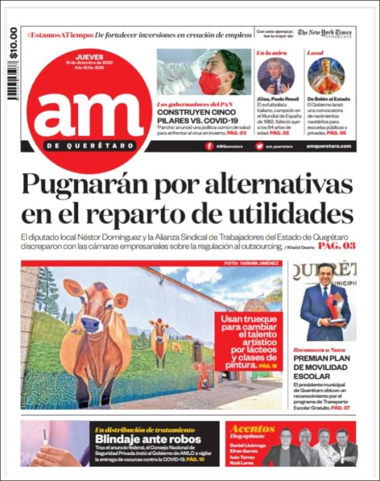 Portada de A.M. Querétaro (México)