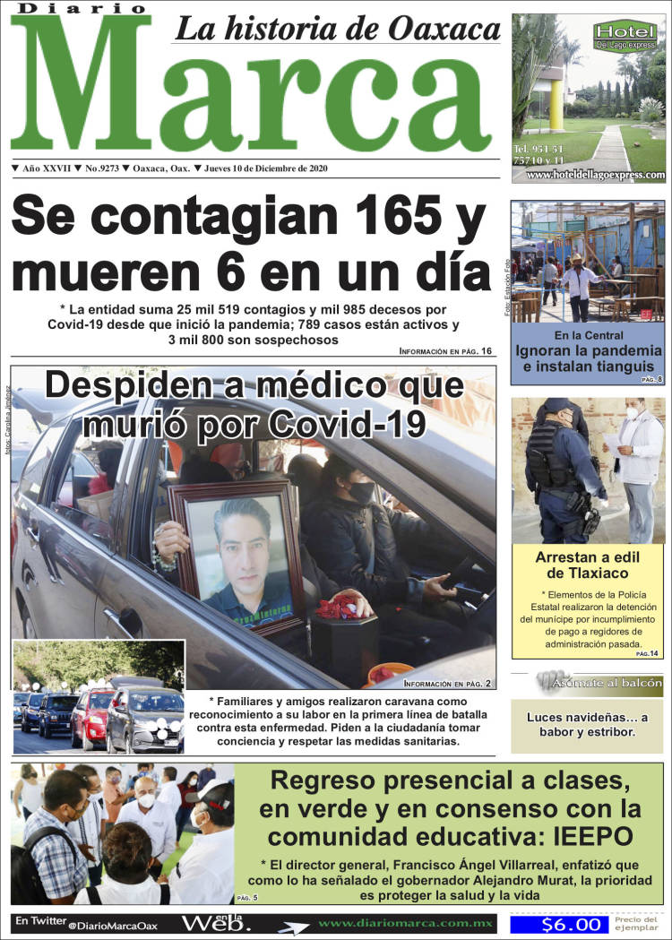 Portada de Diario Marca (México)