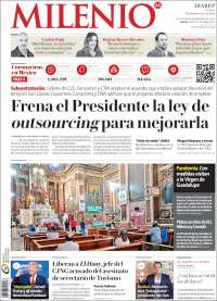 Portada de Milenio - Jalisco (México)