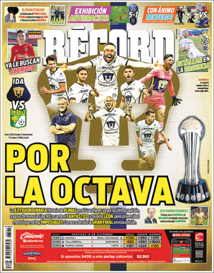 Portada de Record (México)