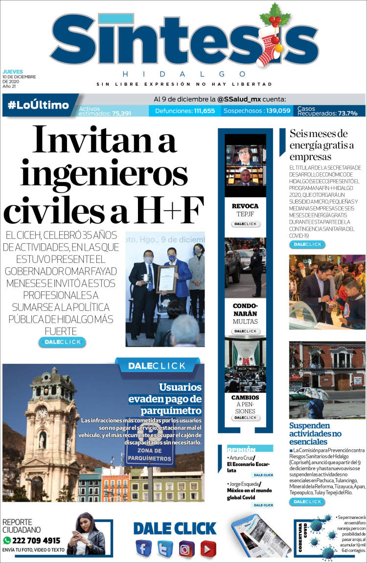 Portada de Sistesis - Hidalgo (México)