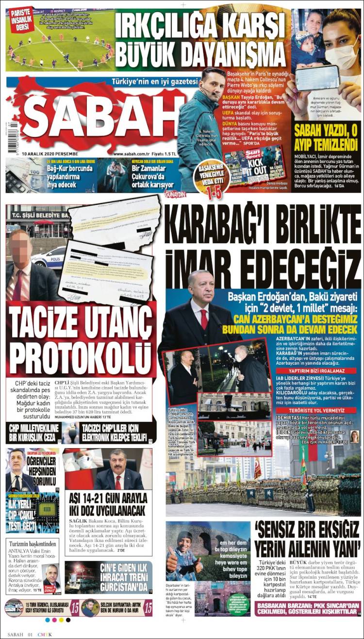 Portada de Sabah (Turqu&iacute;a)