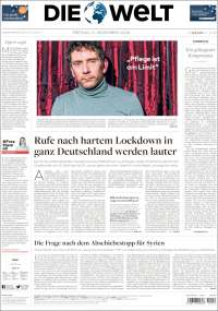 Portada de Die Welt (Alemania)
