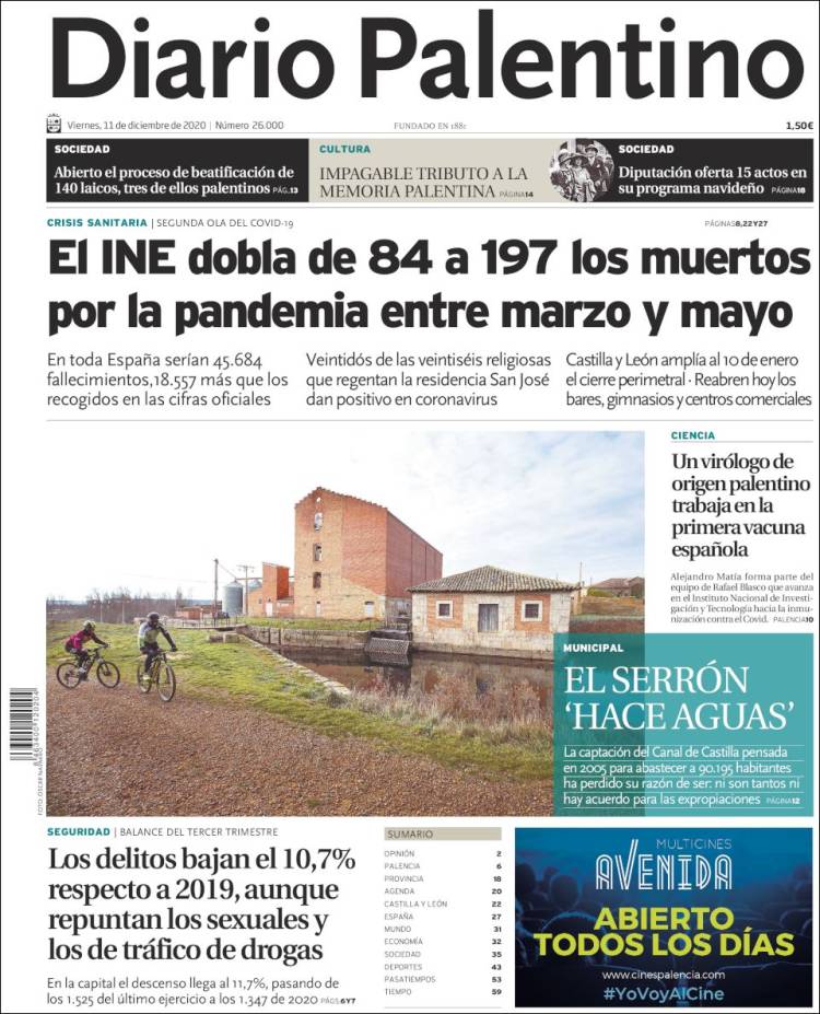 Portada de Diario Palentino (España)