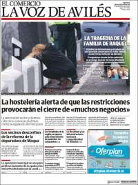 Portada de El Comercio - Avilés (España)