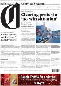 Portada de The Oregonian (USA)