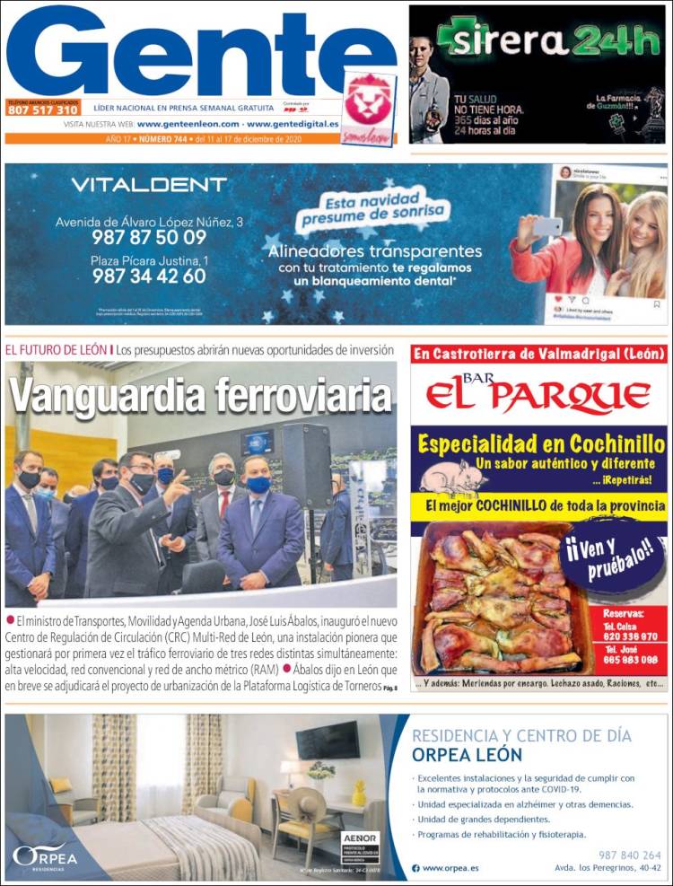 Portada de Gente en León (España)