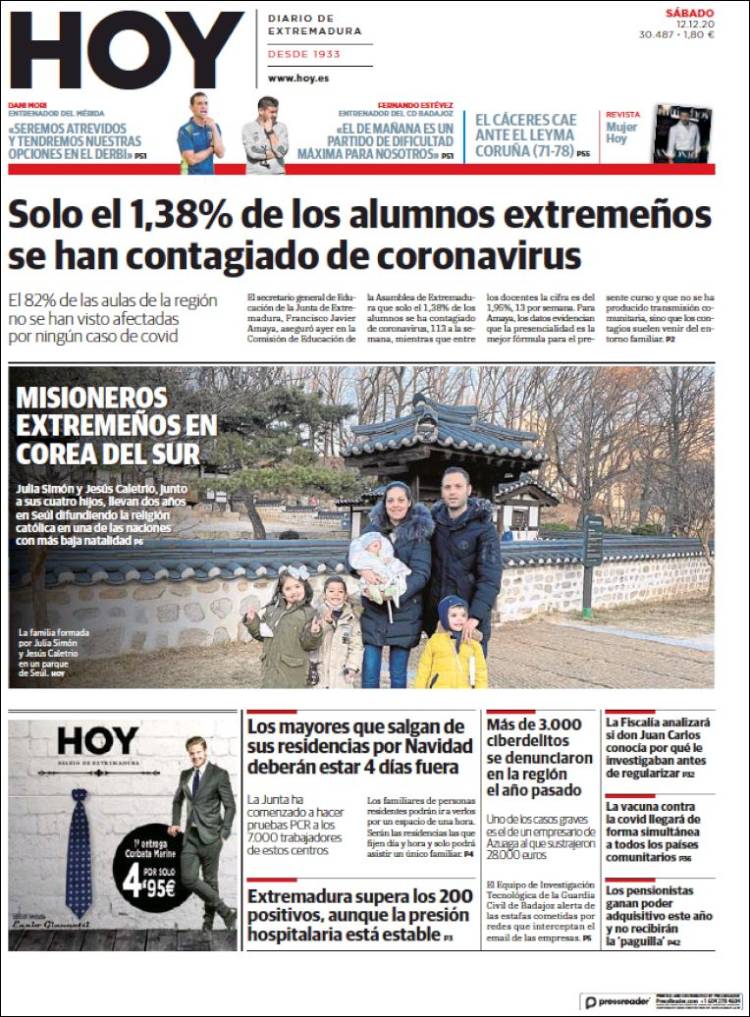 Portada de Hoy - Badajoz (España)