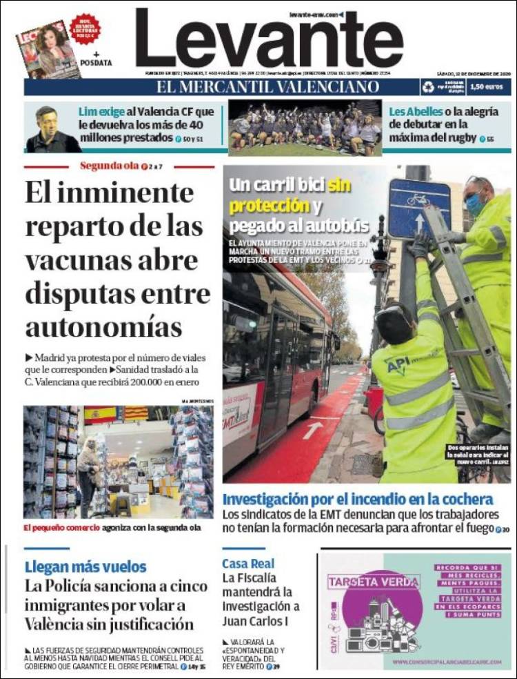 Portada de Levante (España)