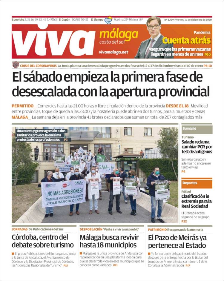 Portada de Viva Málaga (España)