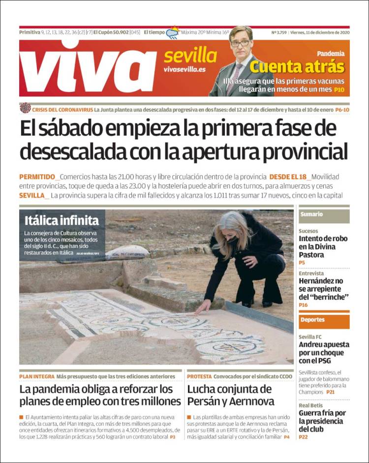 Portada de Viva Sevilla (España)