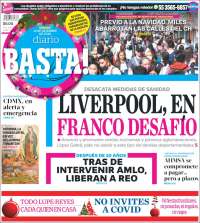 Portada de Diario Basta (México)