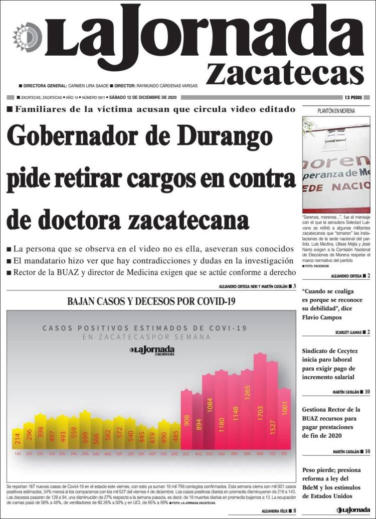 Portada de Jornada de Zacatecas (México)
