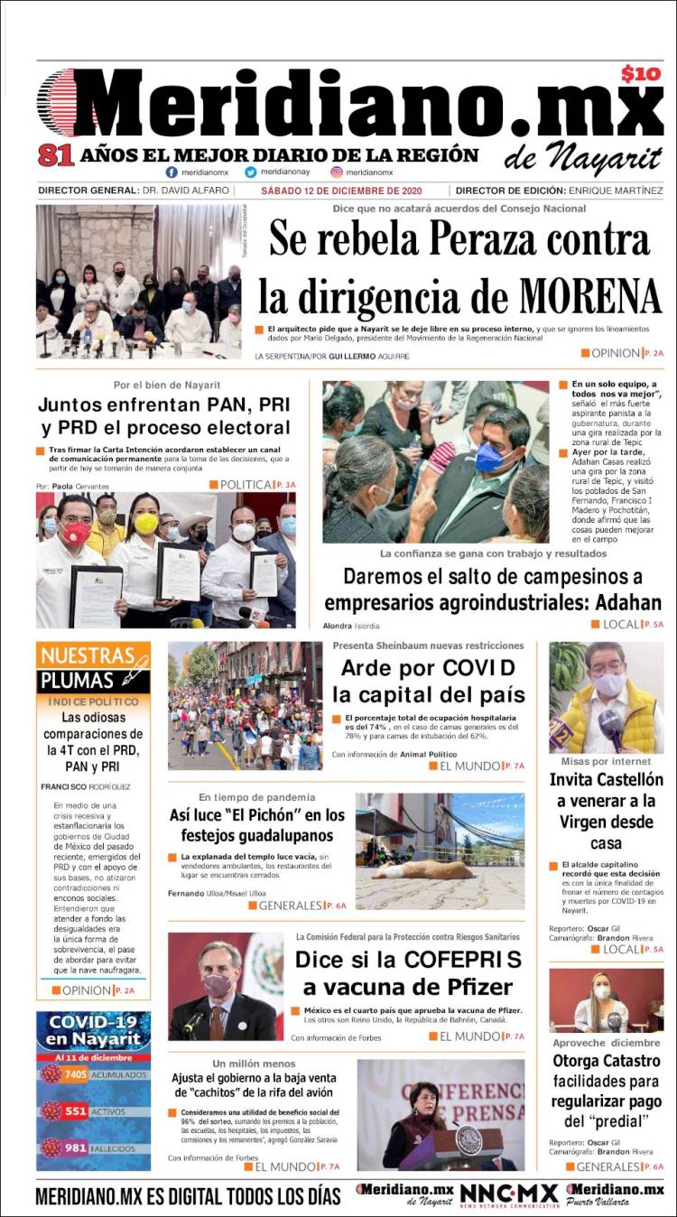 Portada de Meridiano (Mexico)