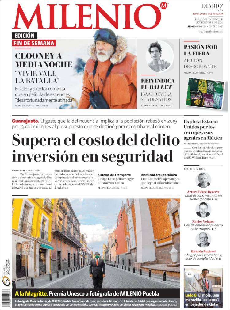 Portada de Milenio de León (Mexico)