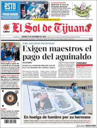 Portada de El Sol de Tijuana (Mexico)