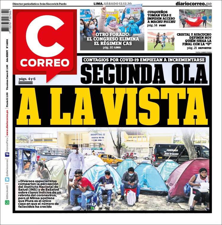 Portada de Diario Correo (Perú)