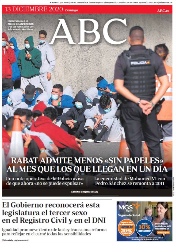 Portada de ABC (España)