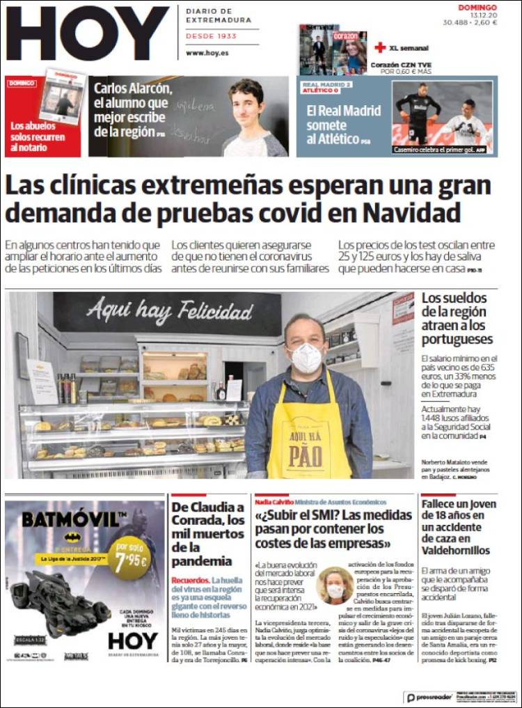 Portada de Hoy - Badajoz (España)