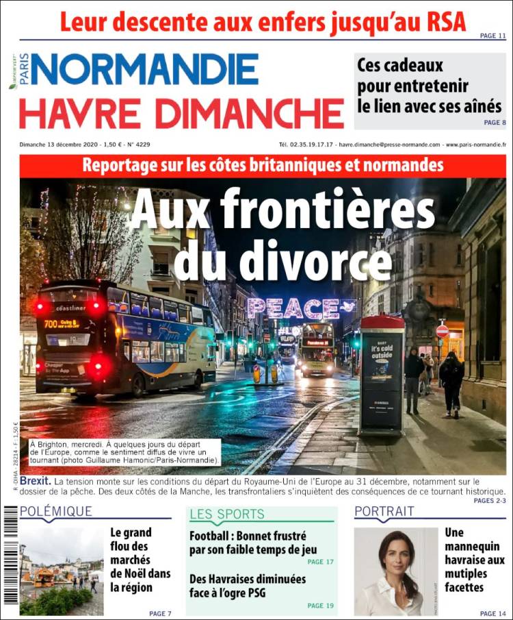 Portada de Le Havre Libre (Francia)