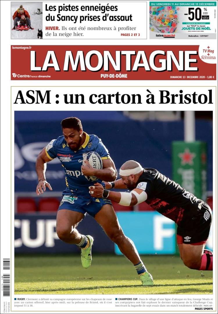 Portada de La Montagne (Francia)