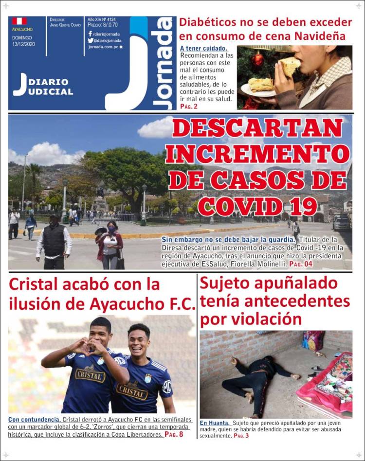 Portada de Diario Jornada (Perú)