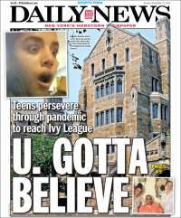 Portada de Daily News - New York (USA)