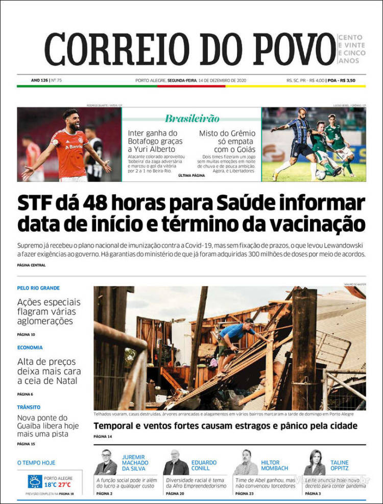 Portada de Correio Do Povo (Brasil)