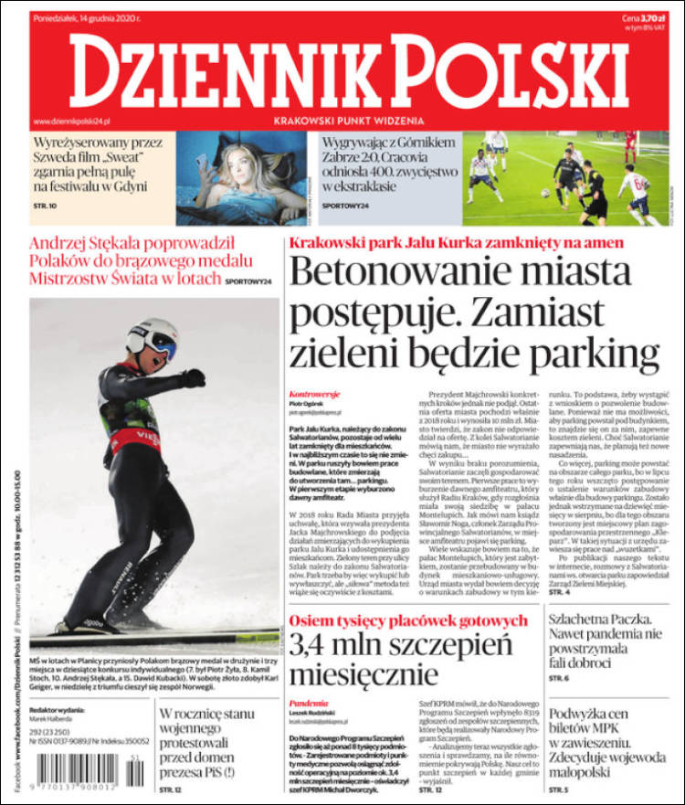Portada de Dziennik (Polonia)