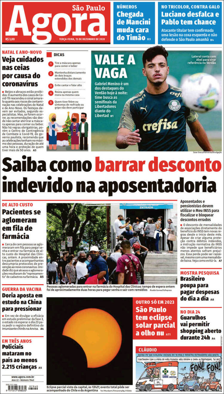 Portada de Agora São Paulo (Brasil)