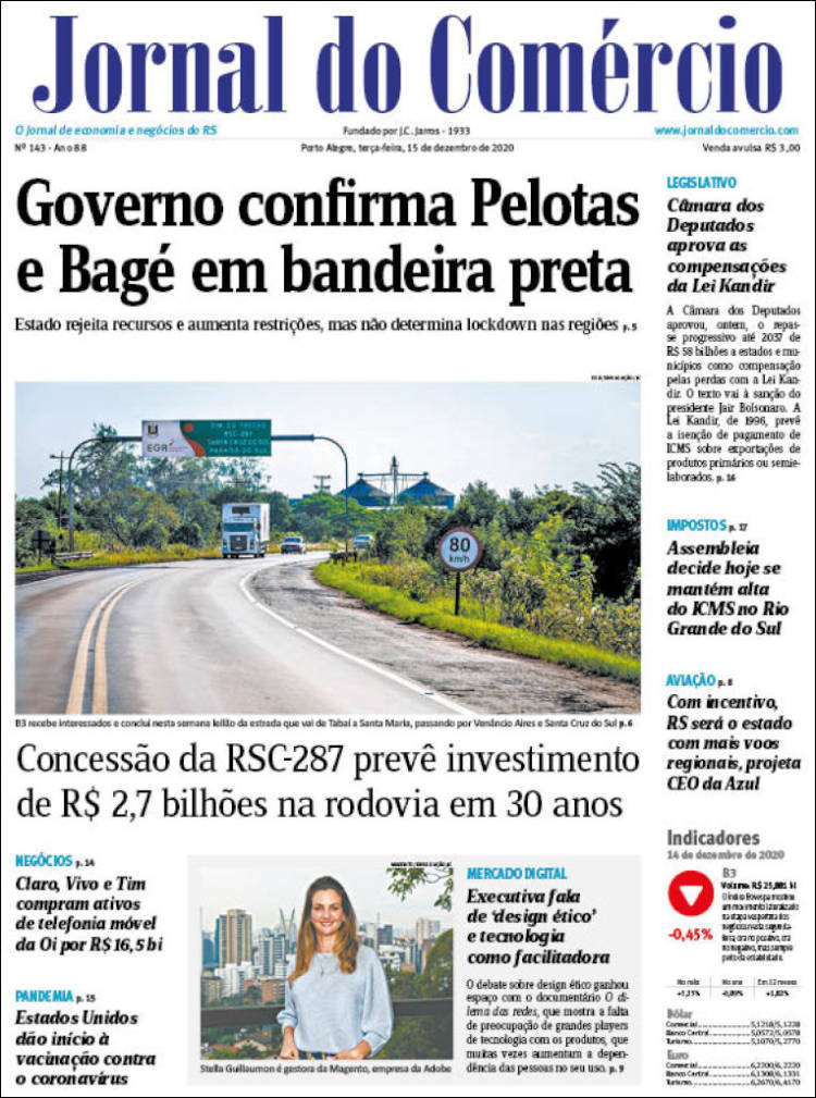 Portada de Jornal do Comércio (Brasil)